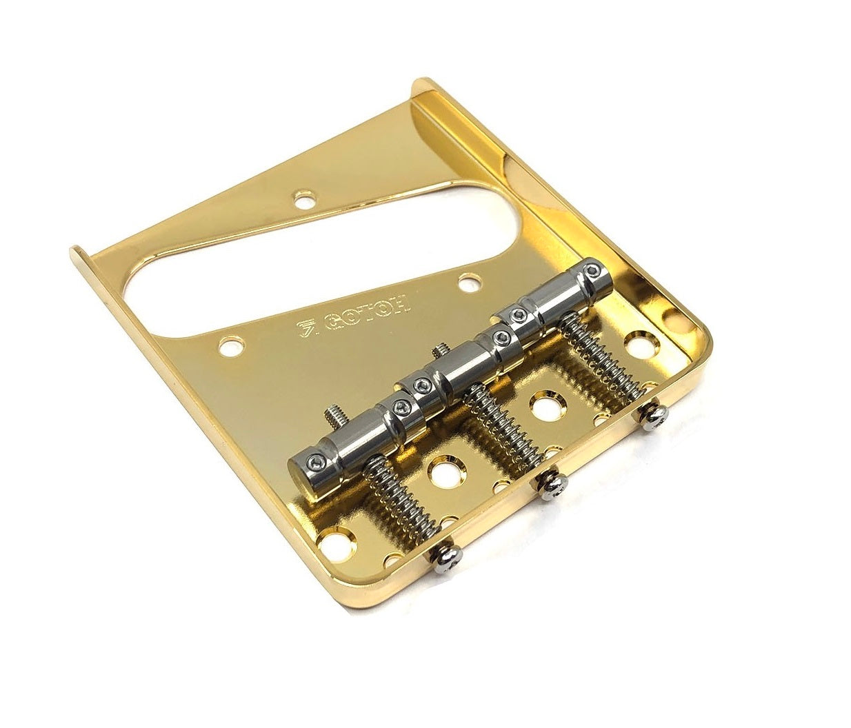 Gotoh TI-TC1-G Gold Vintage Style In-Tune Guitar Bridge With Titanium Saddles