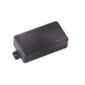 Black rectangular guitar pickup with textured surface and Fishman branding on top.