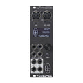 Black eurorack module with multiple input/output ports, knob, button, display, and Tubbutec branding.