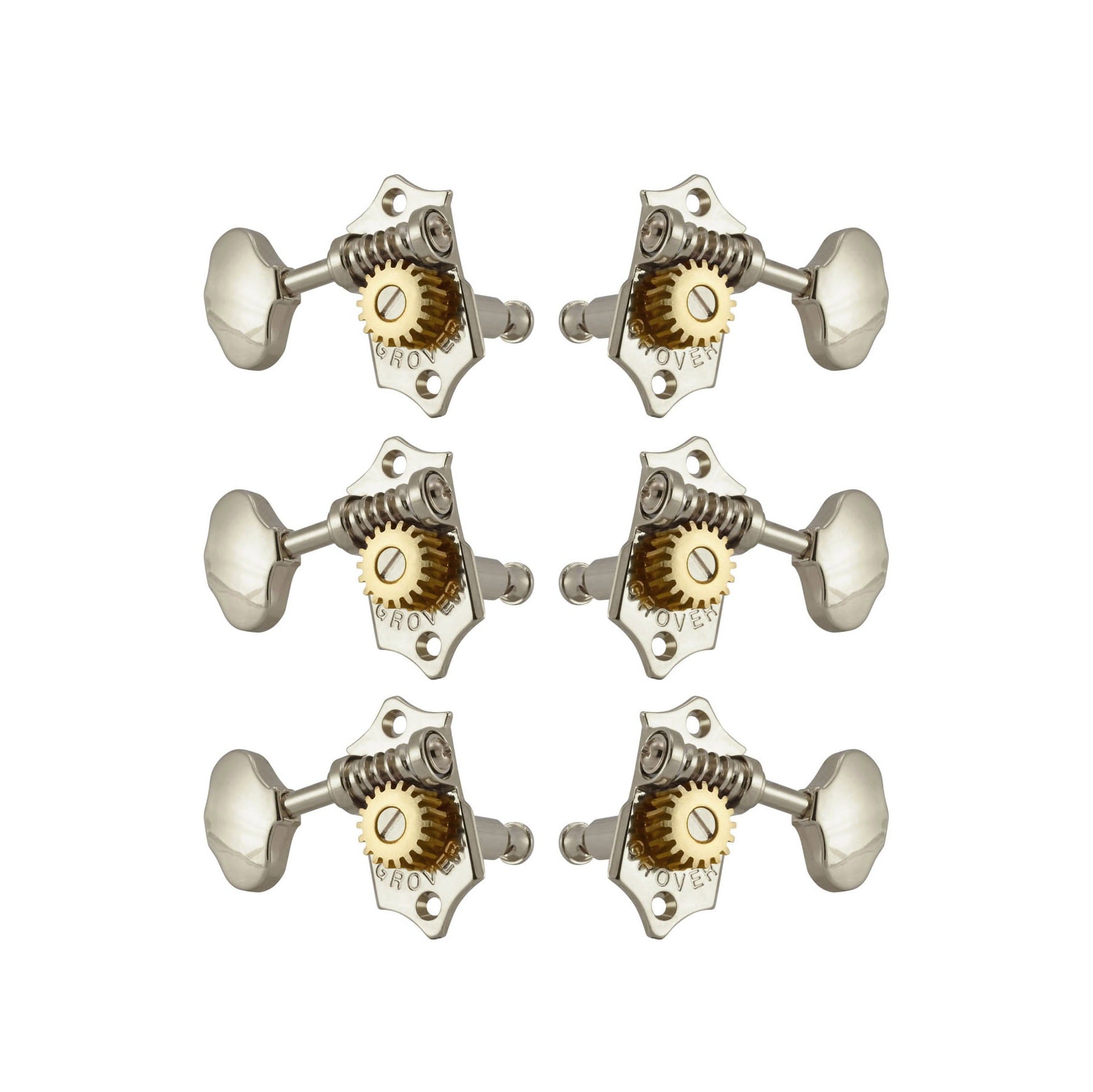Grover V97-18NA Nickel Sta-Tite Slotted Head Machine Heads 3+3