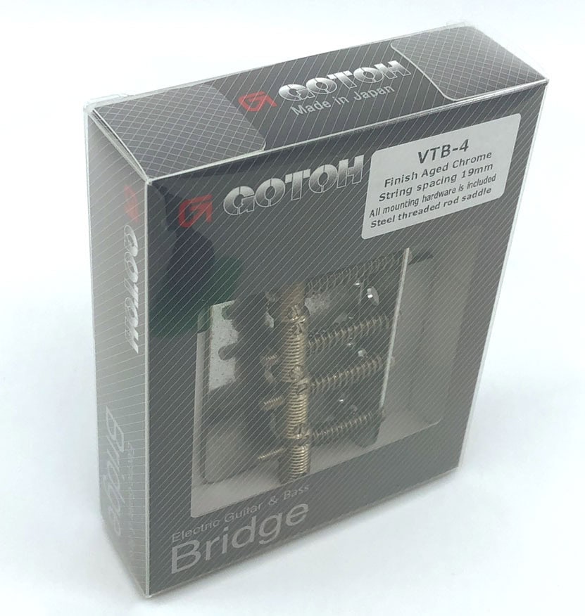 Gotoh VTB4-AC Aged Nickel Relic Series Vintage Style Bass Bridge