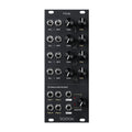 Black eurorack module with multiple input and output jacks, gain and pan knobs, labeled Hive and Vostok.