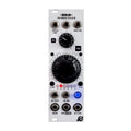 White eurorack module with knobs, jacks, LED lights, and labeled connections and controls
