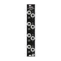 Black panel with eight 6.35mm audio jacks labeled for four channels in stereo pairs.