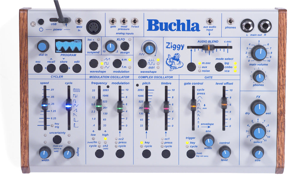 Buchla Ziggy Analog Desktop Synthesizer, keyboard synthesizer instrument