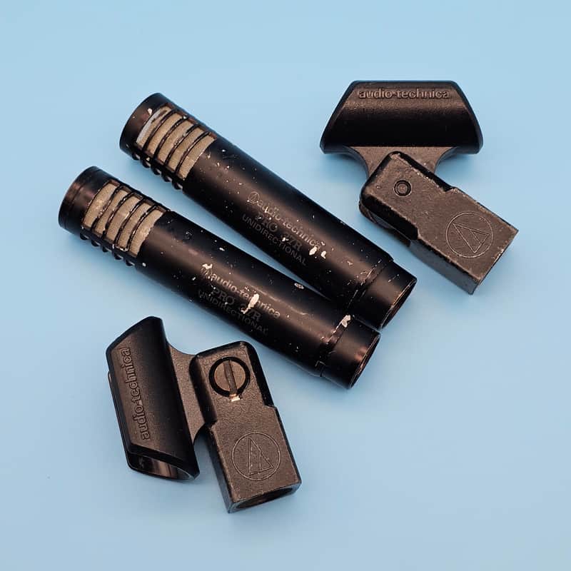 ☆Pair Audio-Technica PRO 37R *Steve Albini Favorite Under 200* Cardioid Condenser Microphones Unidirectional