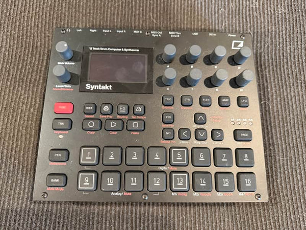 Elektron Syntakt 12 Track Drum Computer & Synthesizer 2022- Present - Black