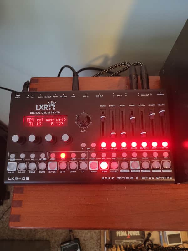 Erica Synths LXR-02 Digital Drum Synth 2021 Black