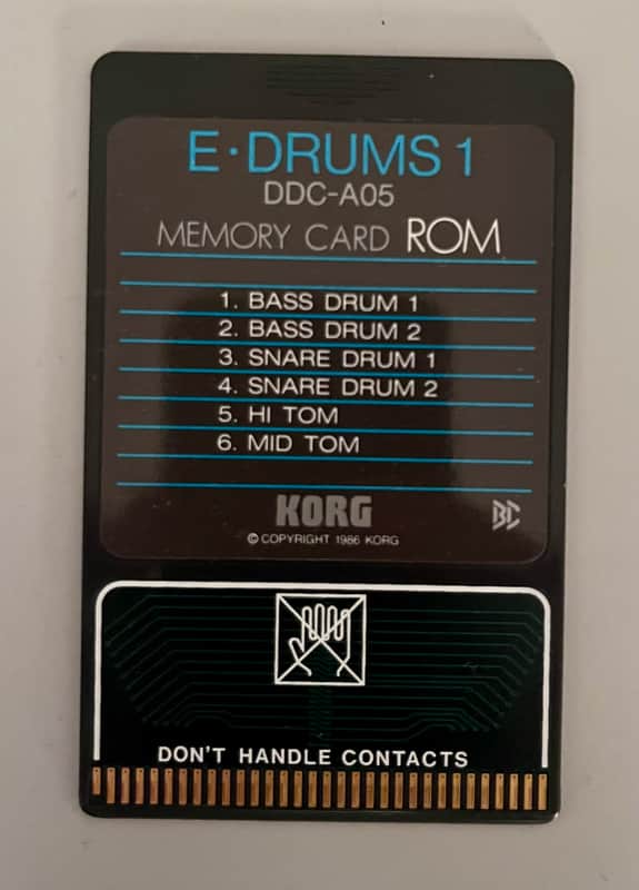 Korg DDC-A05 E-Drums 1,  ROM Card for DDD-1, DDD-5