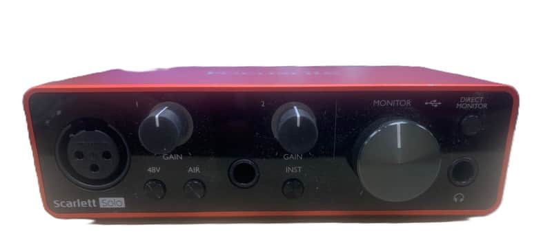 Focusrite Scarlett Solo 3rd Gen USB Audio Interface 2019 - Present - Red / Black