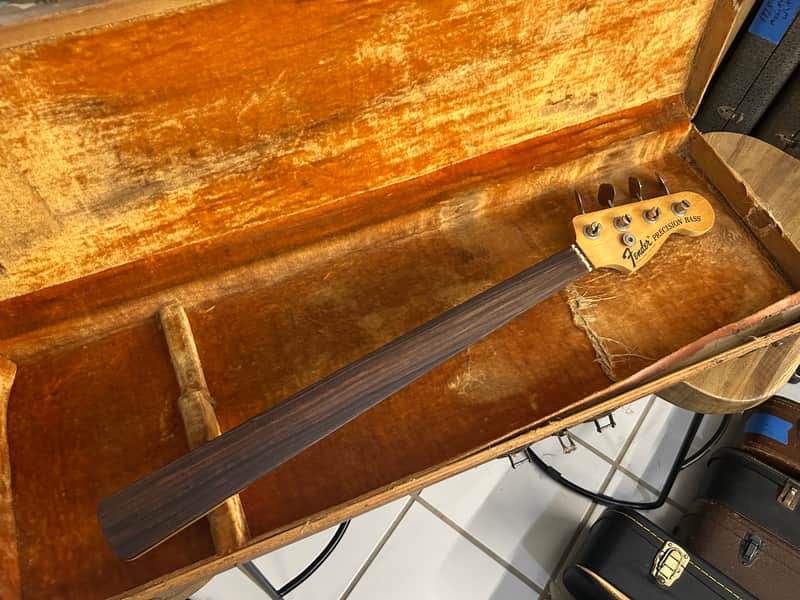 Fender Precision Bass Neck 1970’s Rosewood Fretless w Original Tuners