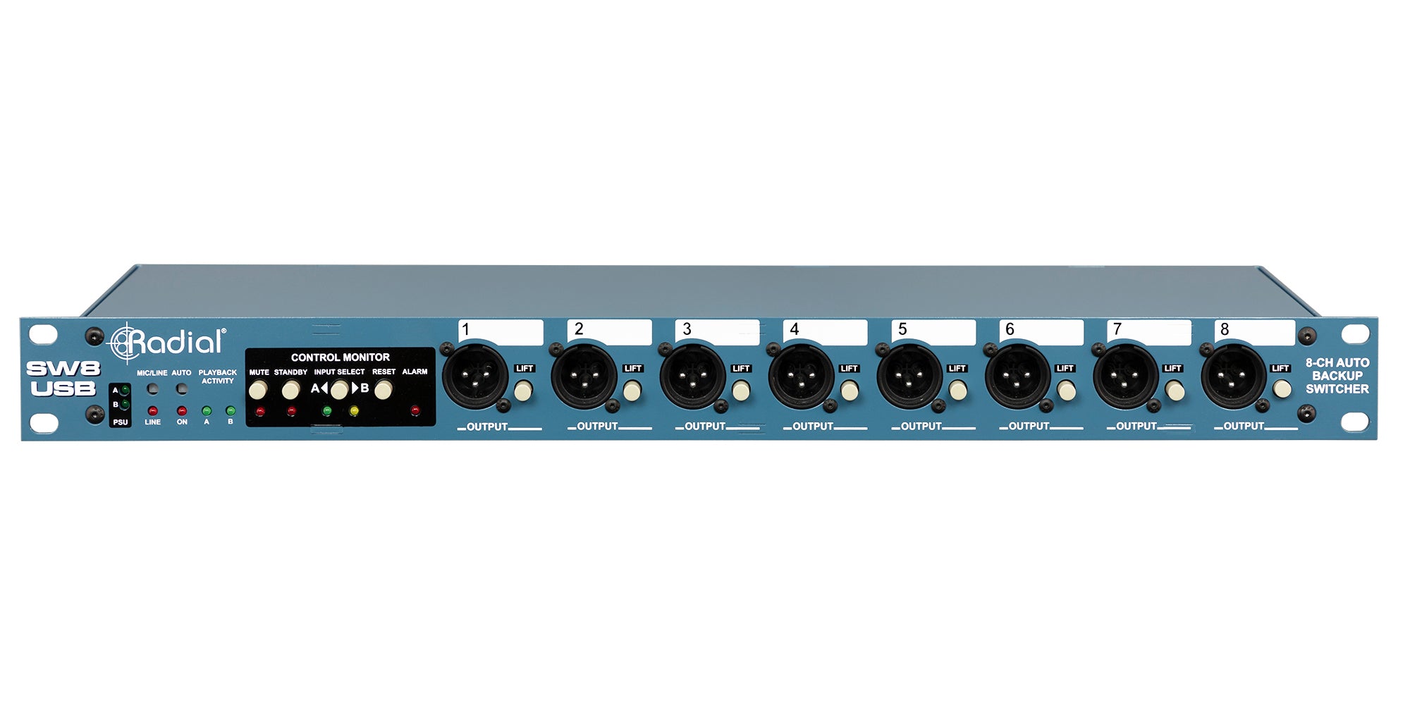 SW8-USB 8-Channel Backing Track Auto Switcher and USB Interface