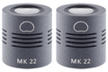MK 22 Open Cardioid Microphone Capsule Pair - Matte Grey