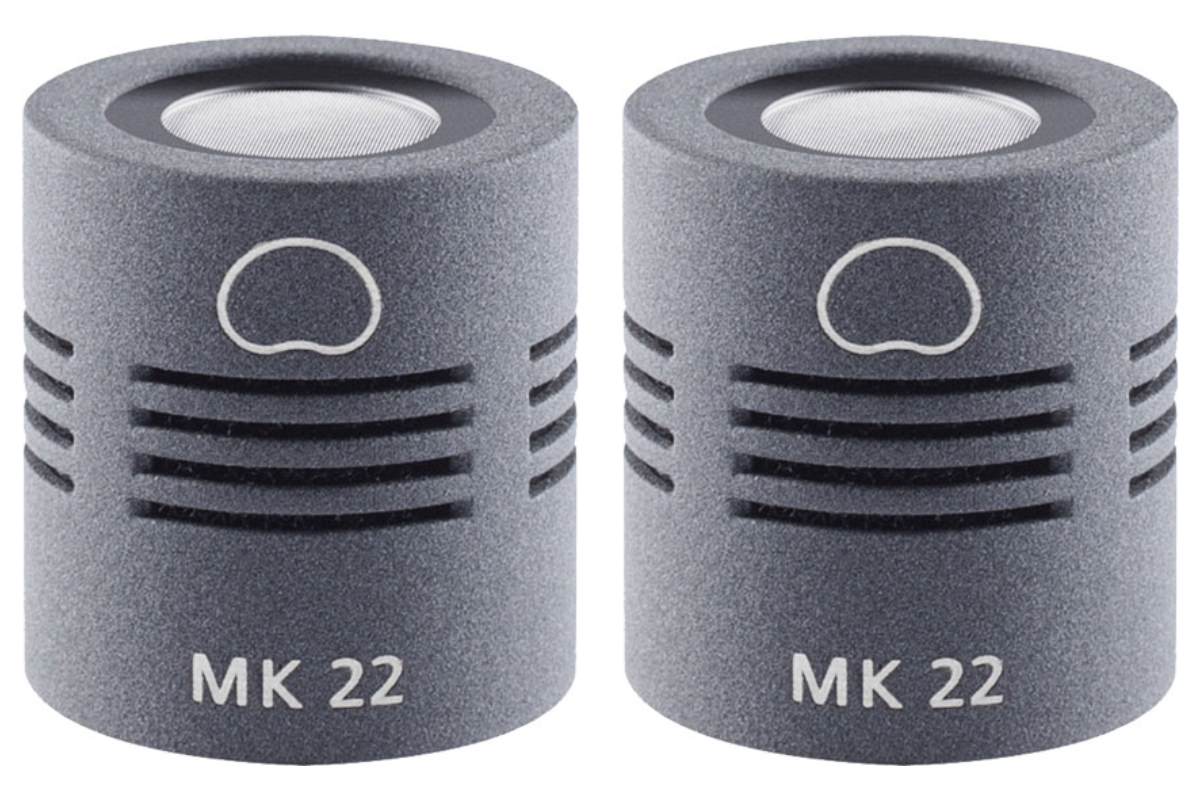 MK 22 Open Cardioid Microphone Capsule Pair - Matte Grey