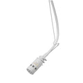 White Audix ADX40W microphone with attached white cable and multi-pin female connector.