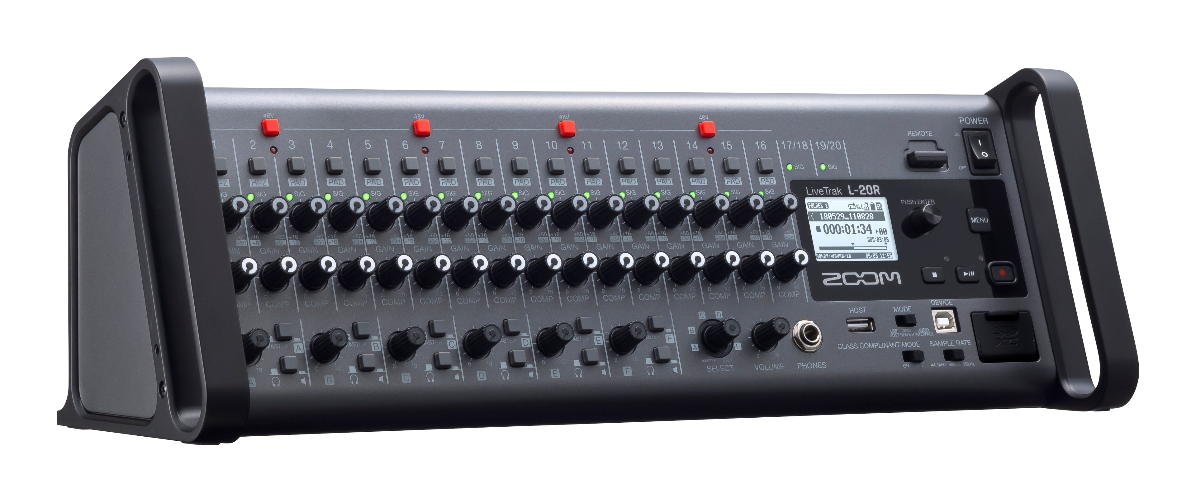 LiveTrak L-20R - Portable Mixer/Recorder