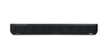 Front view of a long black audio device with fabric covering and SENNHEISER and AMBEO labels