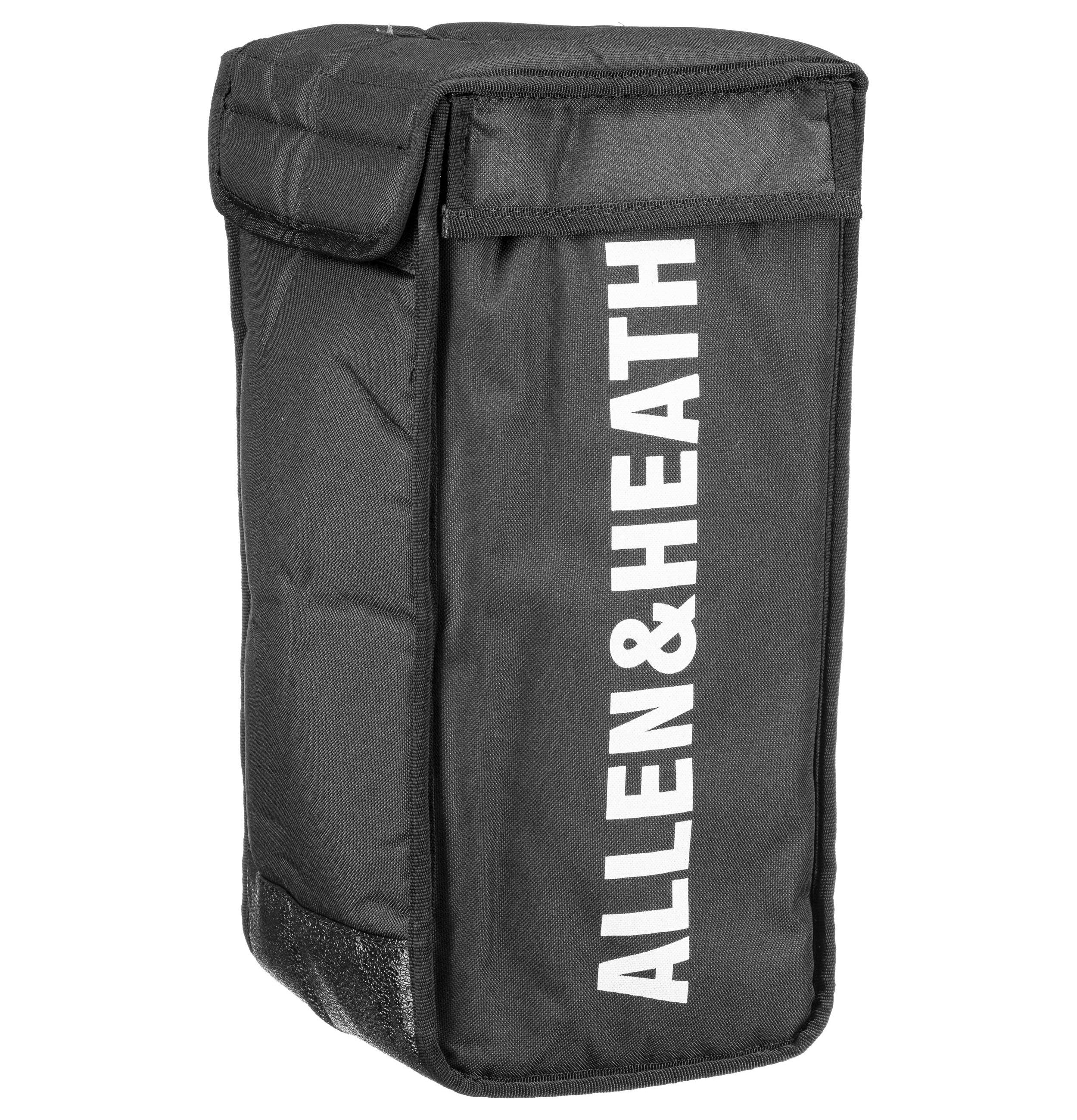 Black carry bag with flap top and white vertical ALLEN & HEATH branding on front.