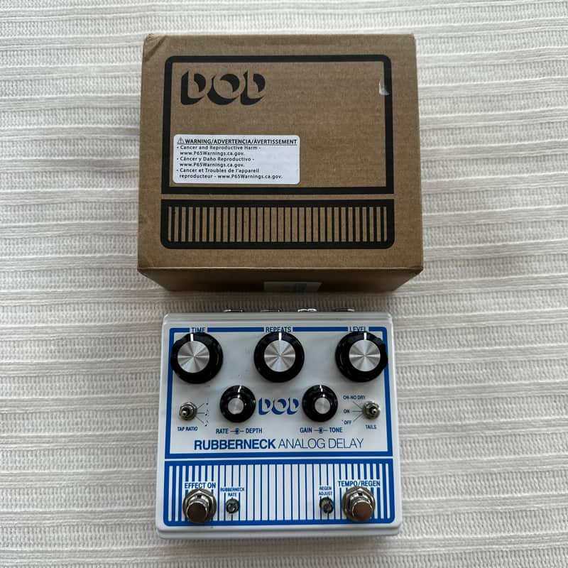 DOD Rubberneck Analog Delay 2010s - White/Blue