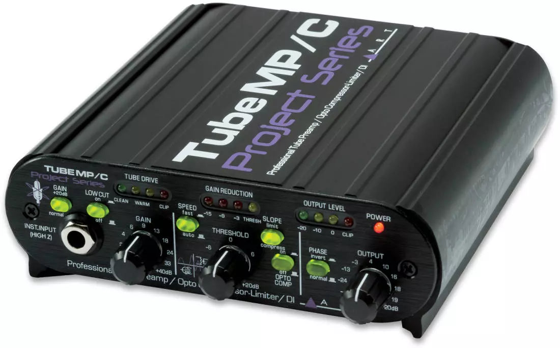 Tube Preamp/Compressor with Universal Power Supply