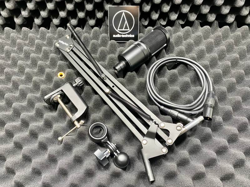 Audio-Technica AT2020 Large Diaphragm Cardioid Condenser Microphone 2010s - Black