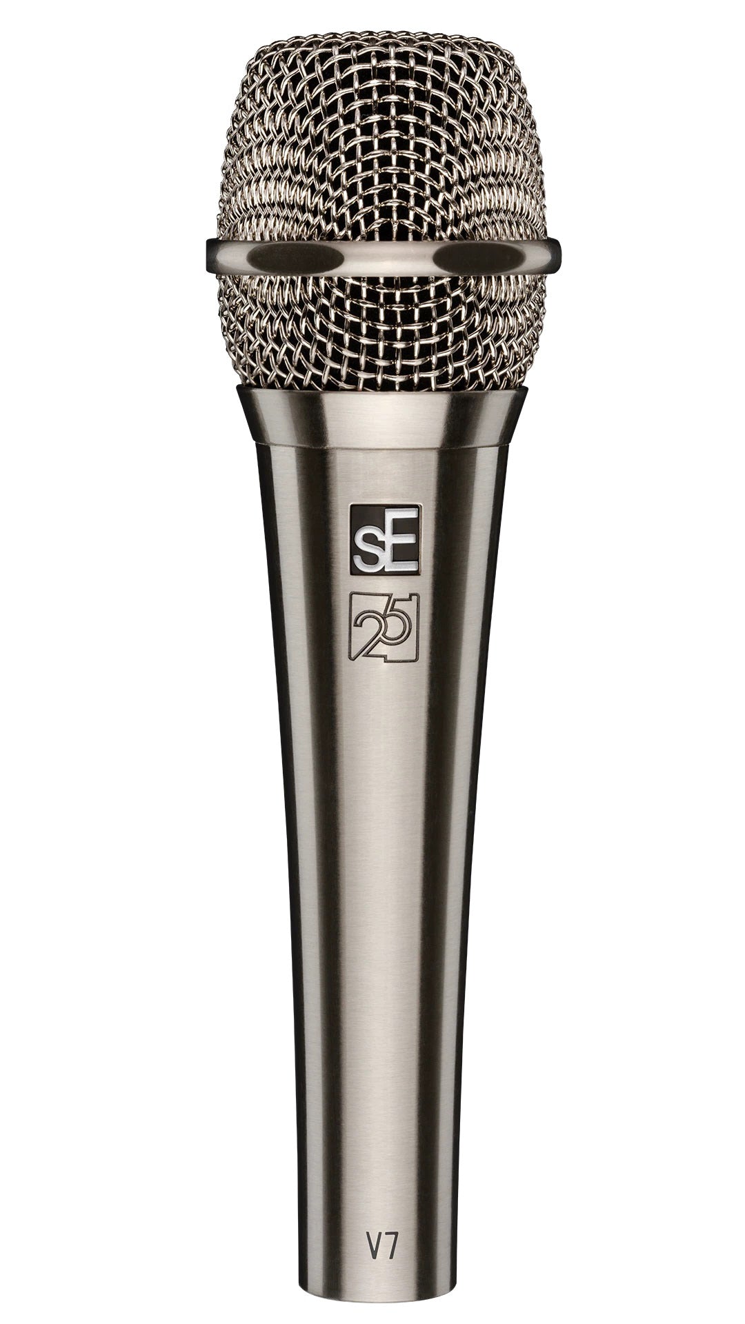 Limited Edition 25th Anniversary V7 Handheld Dynamic Vocal Microphone - Brushed Nickel
