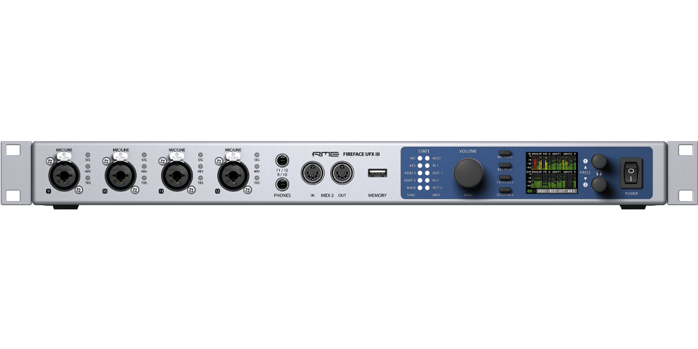 Fireface UFXIII 188-Channel, 24 Bit/192kHz High-end USB 3 Audio Interface