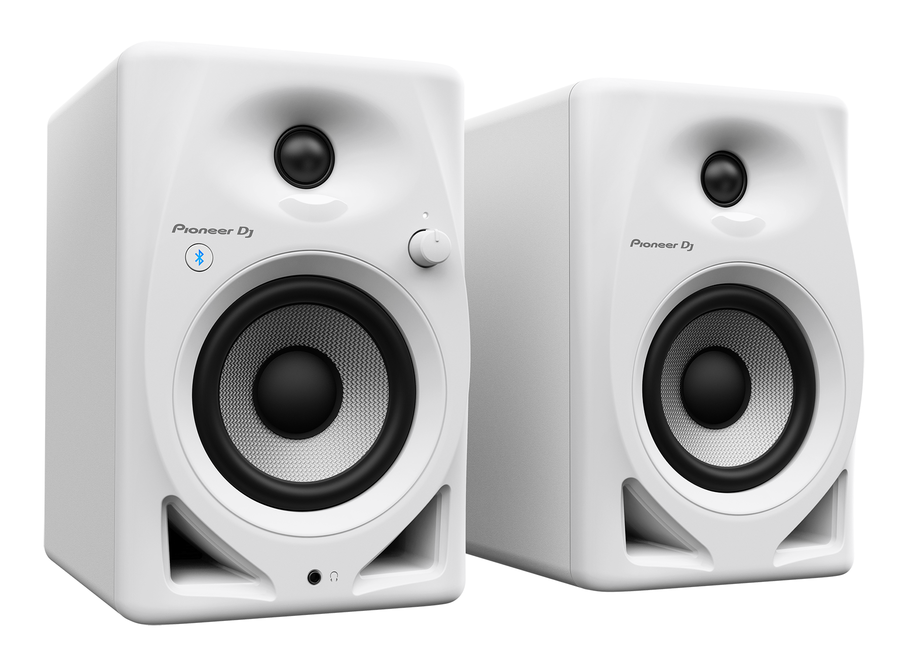 DM-40D-BT 4'' Desktop Monitor System with Bluetooth - White (Pair)