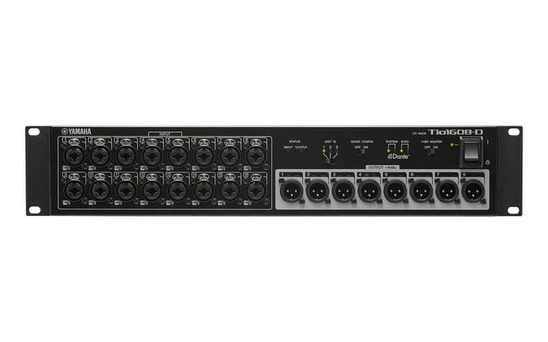 Yamaha Tio1608-D Digital Stage Box – Dante I/O (16x8) – Pro Audio
