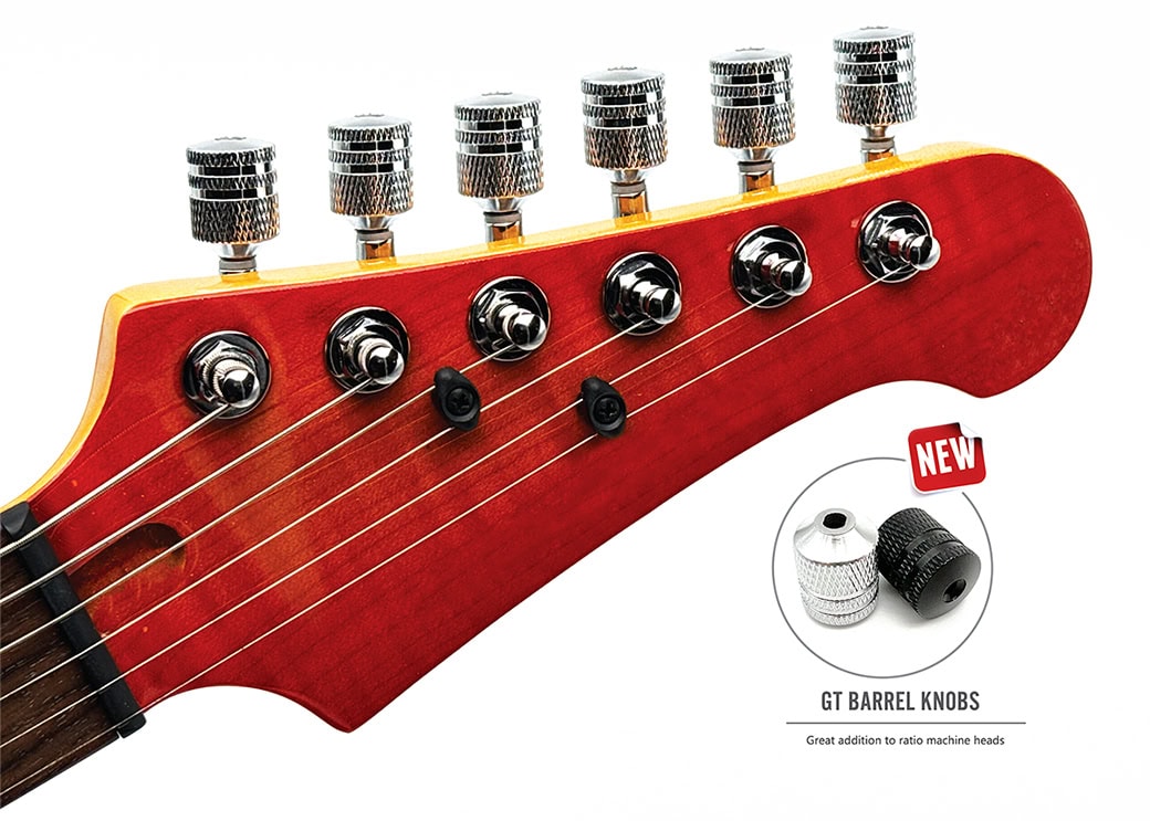 Graph Tech PRN-1D09-B0 Barrel Button for Ratio Guitar Tuning Machine Heads – Black