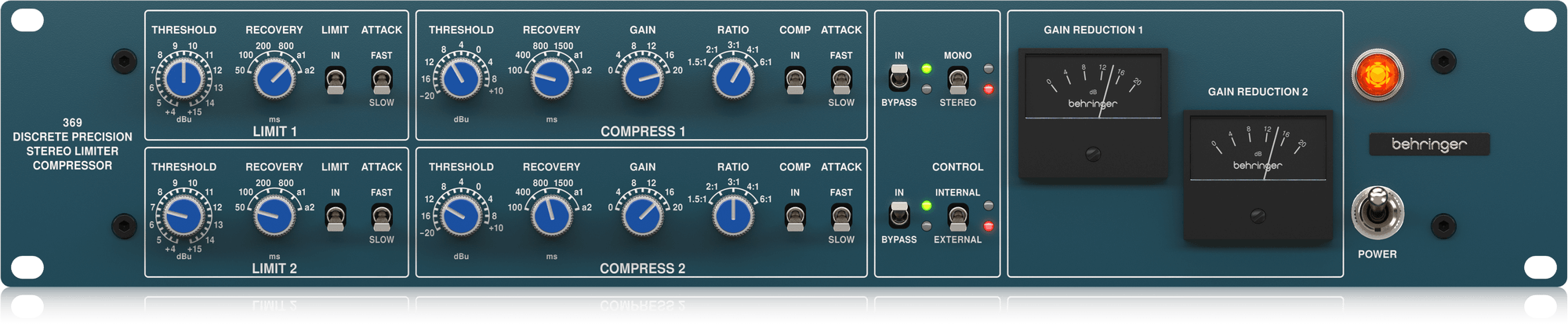 369 2-Channel Precision Stereo Compressor and Limiter