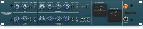 Behringer 369 2-Channel Precision Stereo Compressor and Limiter, dynamics compression processor