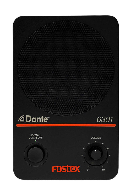 Fostex 6301DT 4'' 25 Watt Active Monitor with Dante (Single), nearfield reference loudspeaker