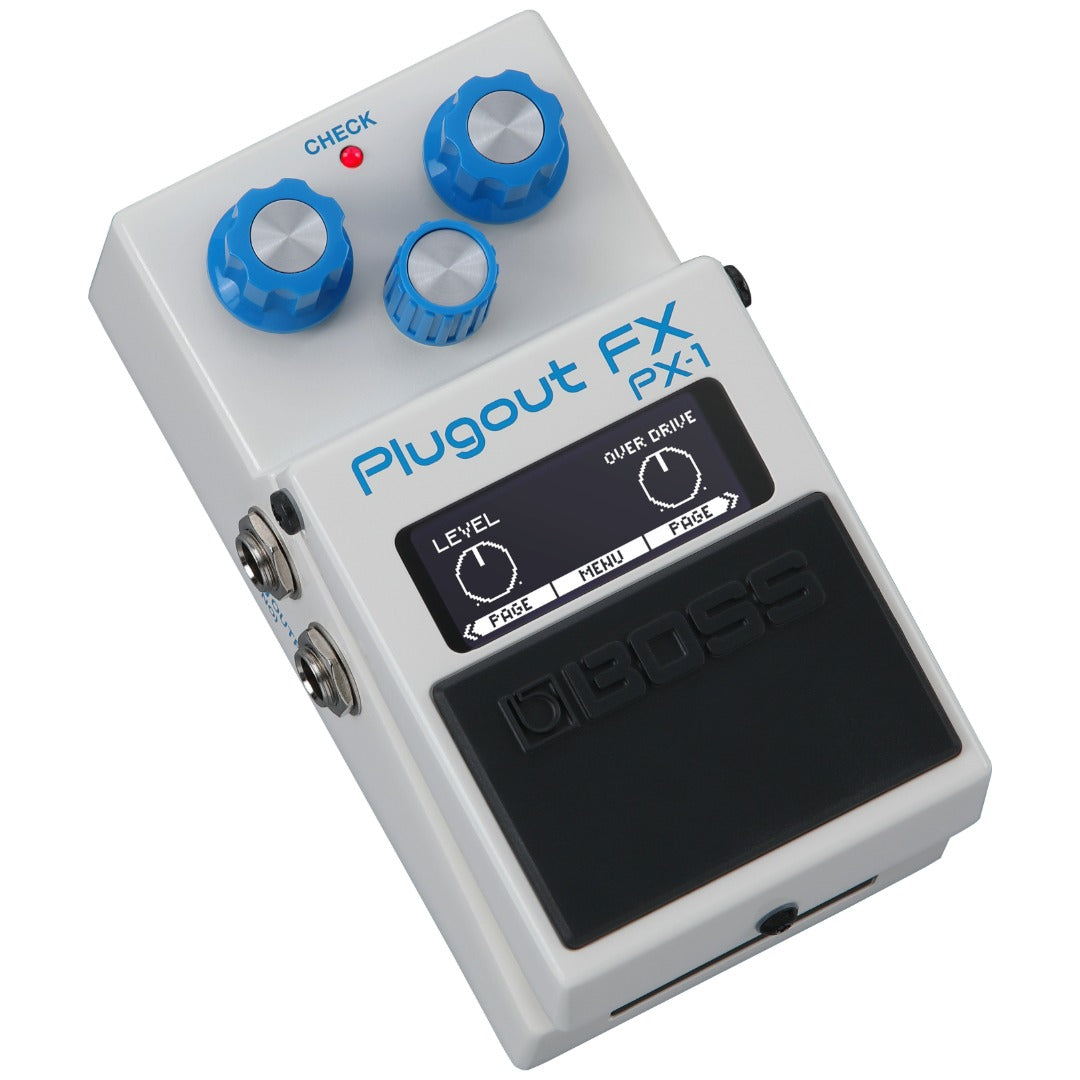 Boss PX-1 Plugout FX - Customizable Multi-FX Guitar Pedal with 8 Preloaded FX