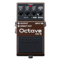 Brown and black Boss Octave OC-5 guitar effects pedal with four rotary knobs and input/output jacks.