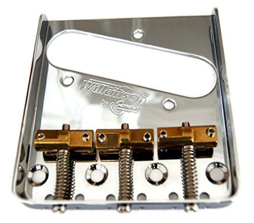 Wilkinson WTB Ashtray Bridge for Tele Style Guitars with Brass Saddles