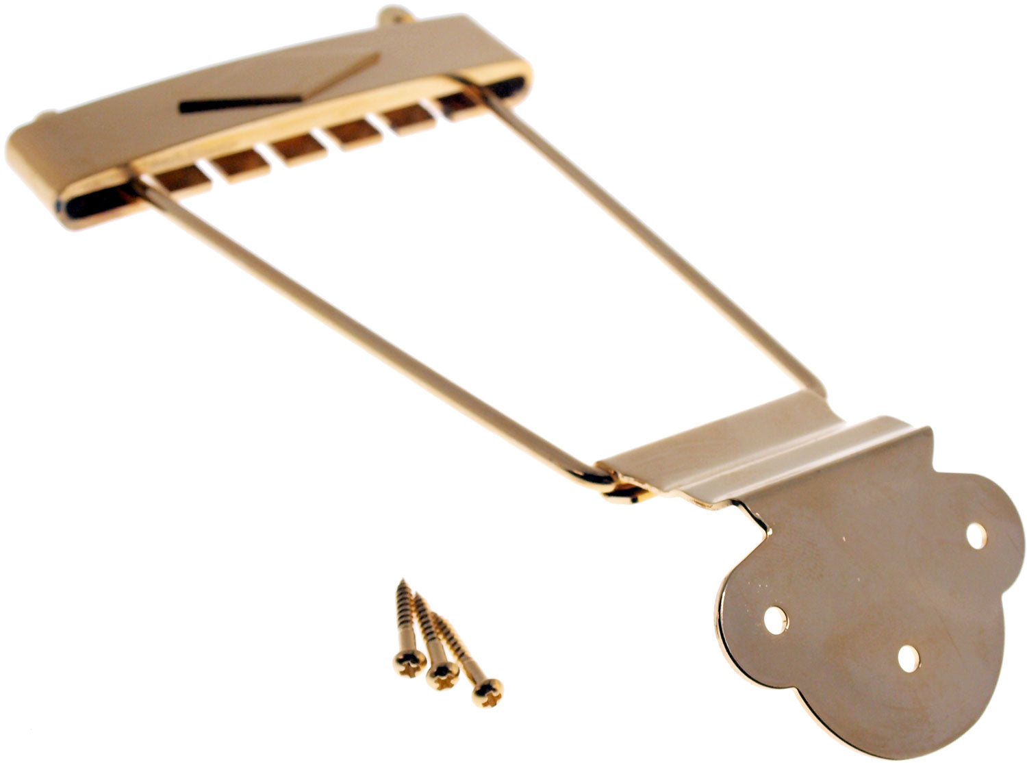 Solo Pro 335 Style Thin Body Trapezoid Gold Guitar Tailpiece
