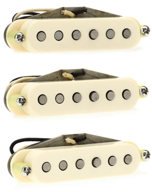 Mojotone Rene Martinez Texas Strat 3-piece Pickup Set - Aged White (RMTSSetd1)