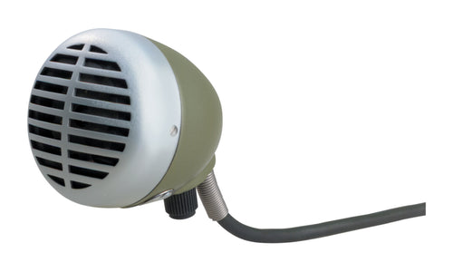 Shure 520DX Green Bullet Harmonica Microphone, studio recording microphone body