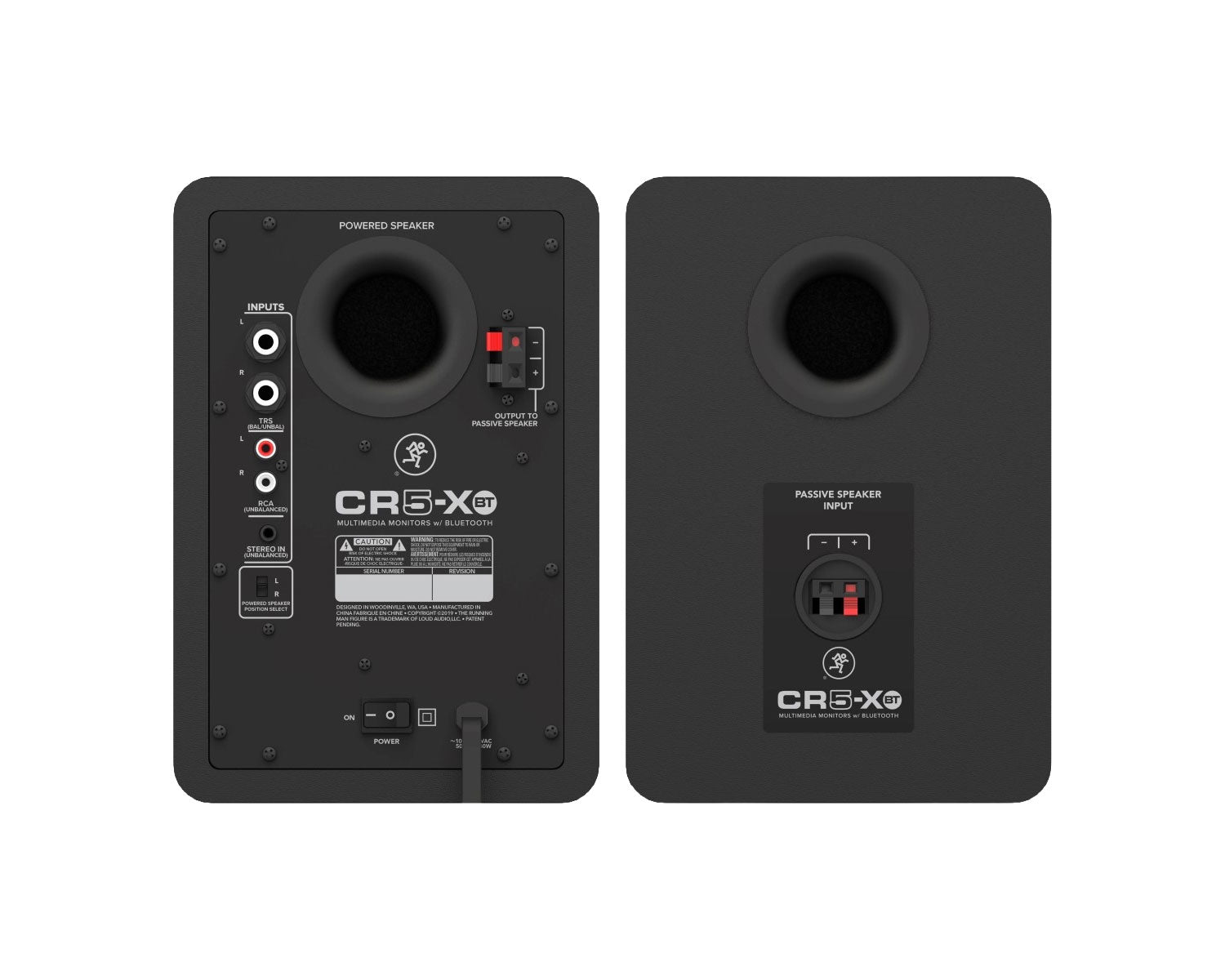 MACKIE CR5-XBT (PAIR) — Studio Monitor, nearfield reference loudspeaker
