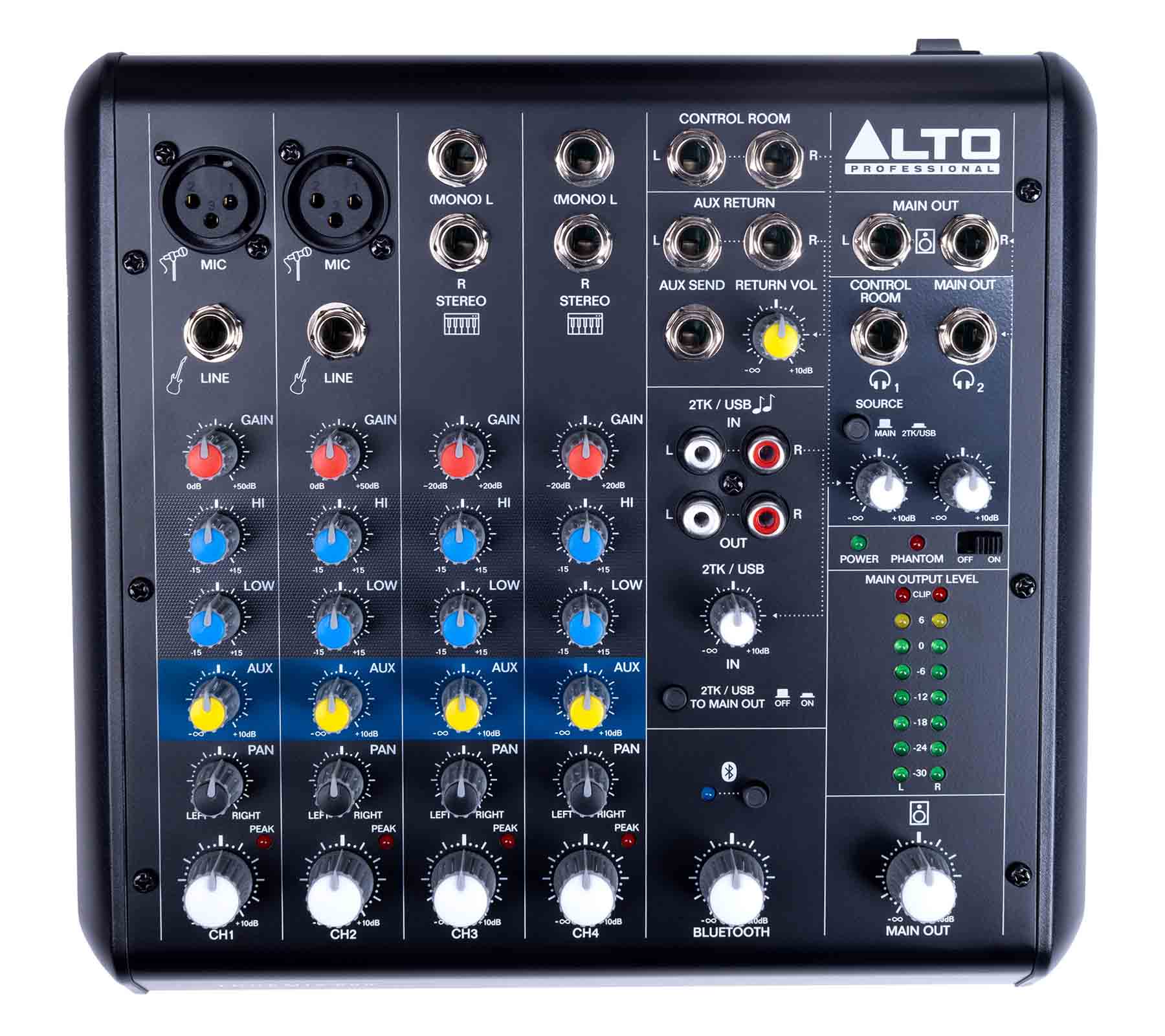 TrueMix 600 6-Channel Compact Analog Mixer with USB and Bluetooth