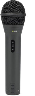 USB/XLR Dynamic Microphone Recording and Podcasting Pack (Black)