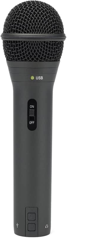 USB/XLR Dynamic Microphone Recording and Podcasting Pack (Black)