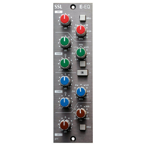 Solid State Logic 611EQ 500 Series Equalizer Module, parametric or graphic equalizer unit
