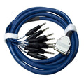 Livemix 10' DB25 to TRS Insert Pass Through Snake/Cable