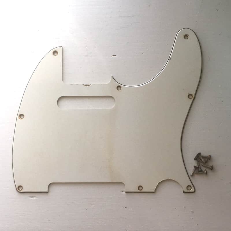 Vintage 1970s Fender American White Pickguard Tele Natural Fullerton Era Relic Original 1970s