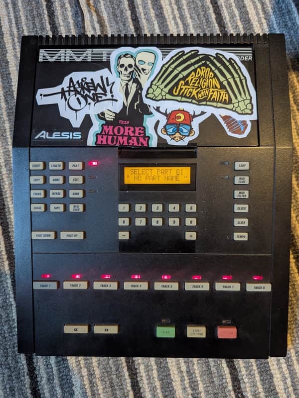 Alesis MMT-8 Multi-Track MIDI Recorder Sampler/Sequencer 1987 - 1992 - Black