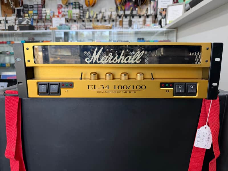 Marshall EL34 100/100 Dual Monoblock Rack Power Amp 2010s - Gold