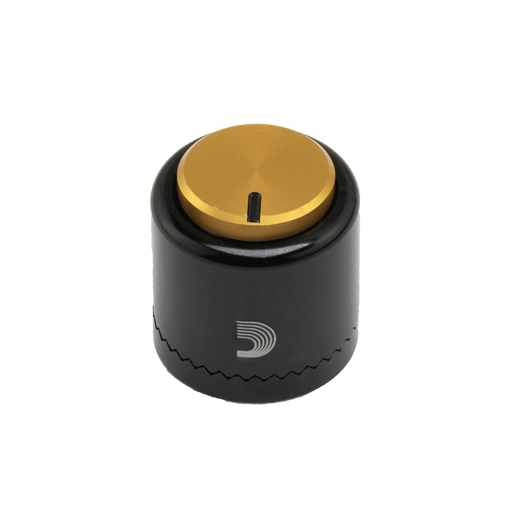 D’Addario Universal Loknob Pro – Large Black & Gold Metal Knob