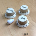1987 Fender American Vintage Reissue Strat Stratocaster Knobs Guitar Relic Cream